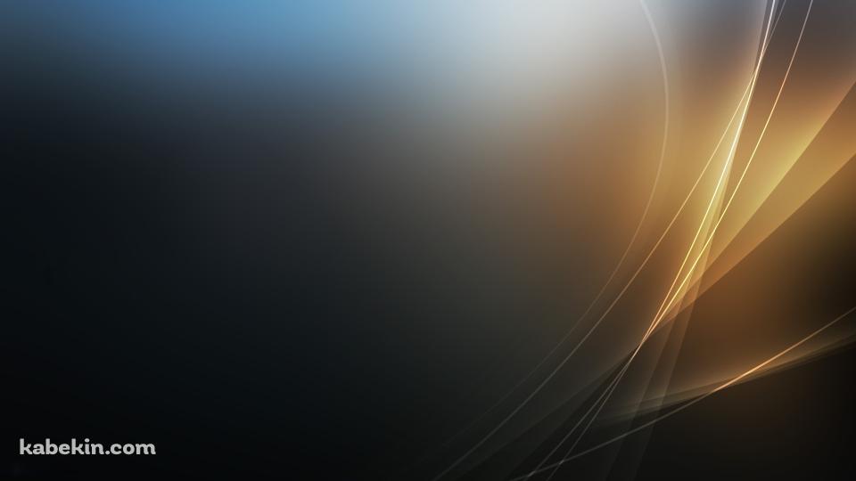 グラデーション 金色の光の壁紙(960px x 540px) 高画質 PC・デスクトップ用