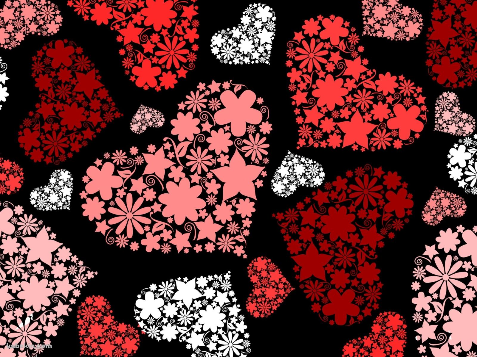 ハートのパターンの壁紙(1600px x 1200px) 高画質 PC・デスクトップ用