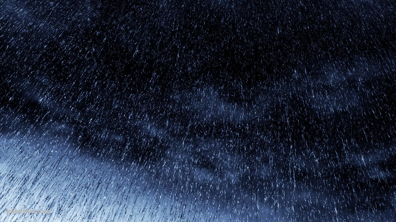 降りしきる強い雨の壁紙(1366px x 768px) 高画質 PC・デスクトップ用