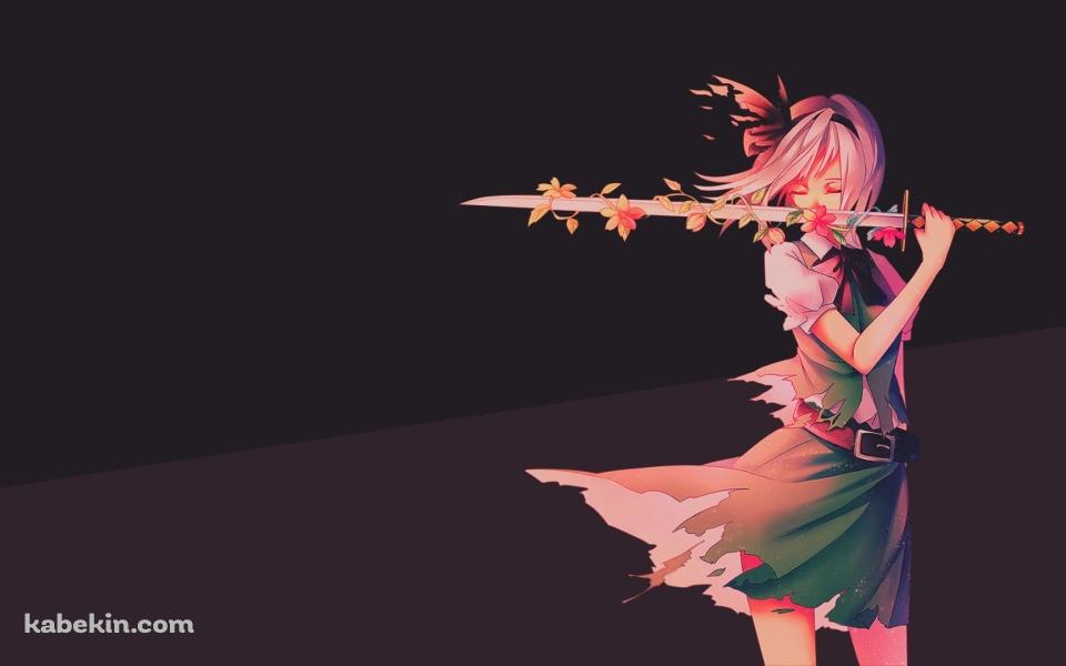 東方 剣を持った女の子の壁紙(960px x 600px) 高画質 PC・デスクトップ用