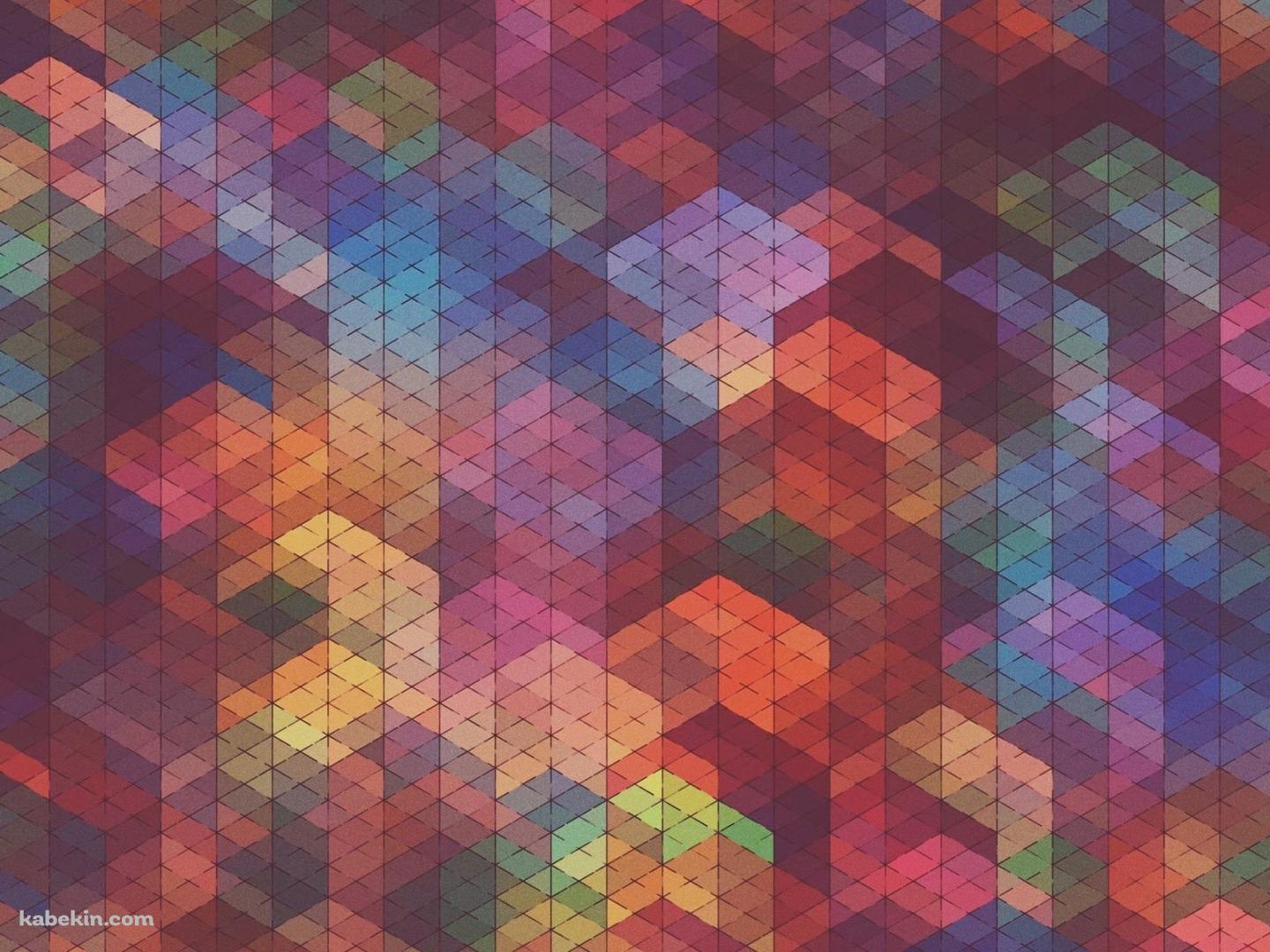 淡い色のトライアングルの壁紙(1440px x 1080px) 高画質 PC・デスクトップ用