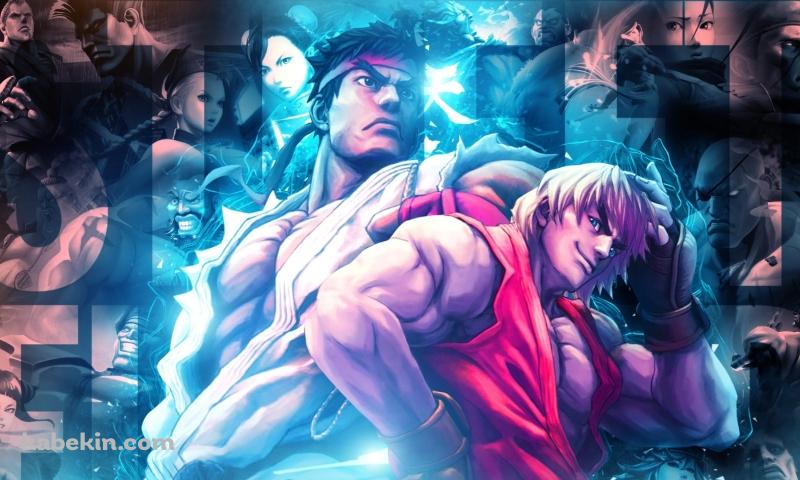SF ストリートファイター リュウとケンの壁紙(800px x 480px) 高画質 PC・デスクトップ用