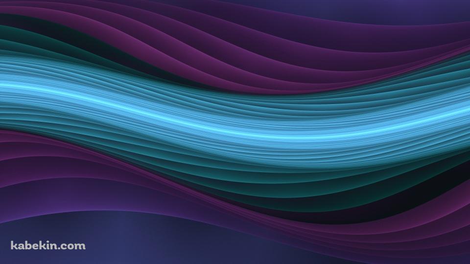 紫と青のうねりの壁紙(960px x 540px) 高画質 PC・デスクトップ用