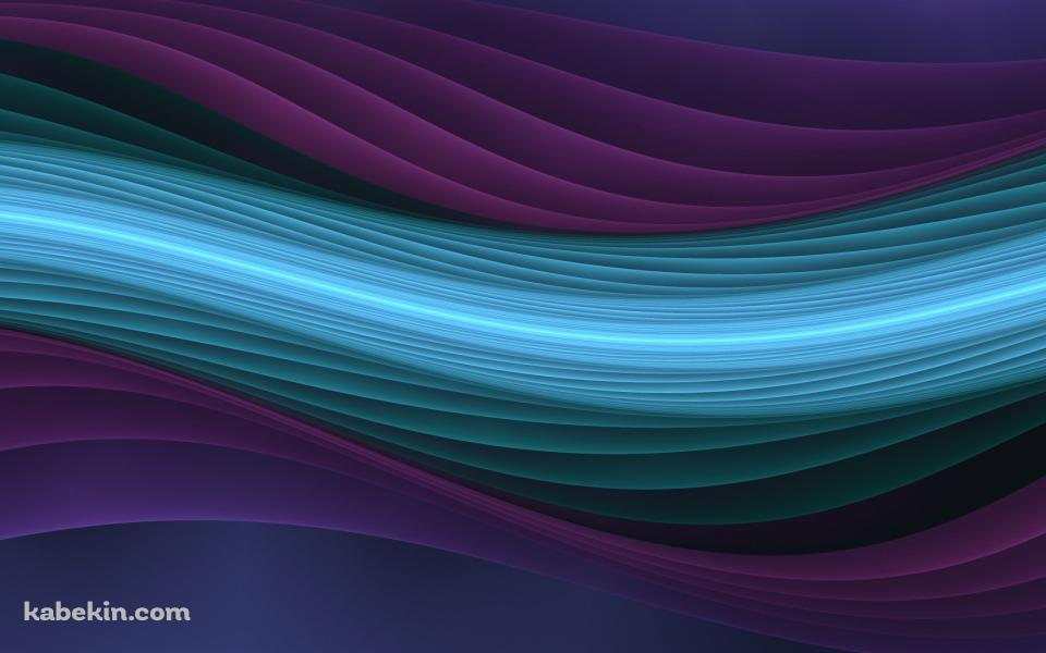 紫と青のうねりの壁紙(960px x 600px) 高画質 PC・デスクトップ用