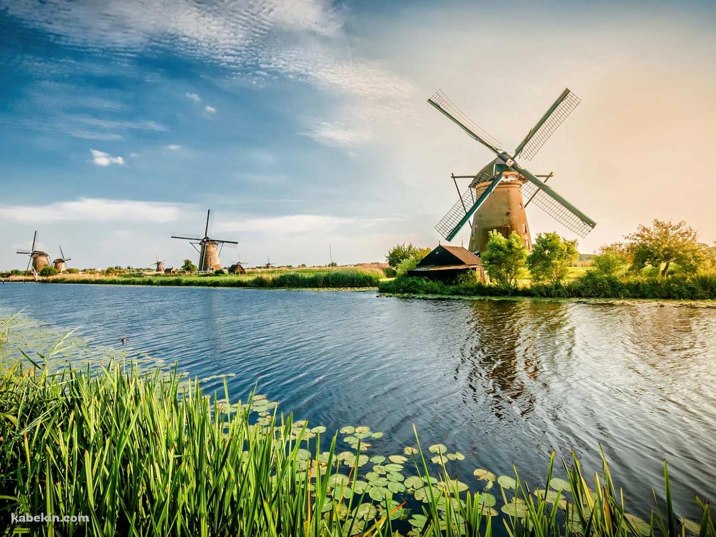 オランダ ロッテルダム 風車の壁紙(1400px x 1050px) 高画質 PC・デスクトップ用
