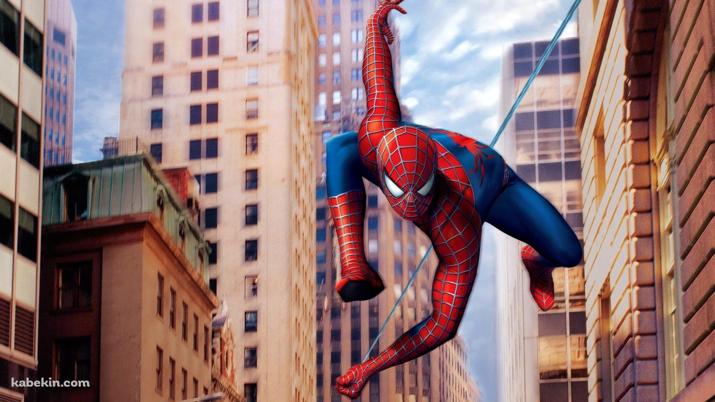 移動するスパイダーマンの壁紙(1391px x 783px) 高画質 PC・デスクトップ用