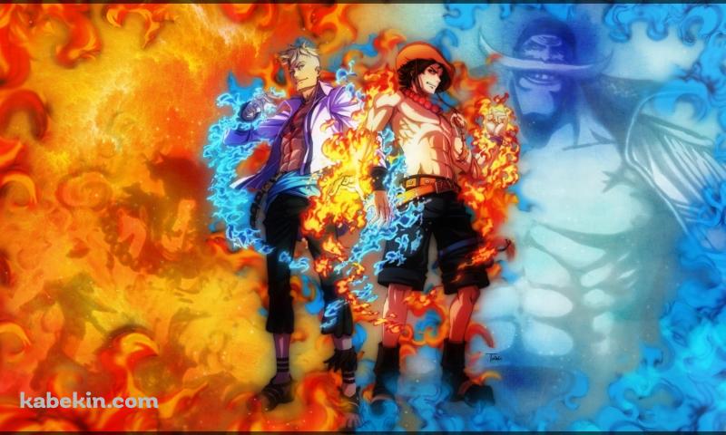 ワンピース ONE PIECE マルコ エースの壁紙(800px x 480px) 高画質 PC・デスクトップ用