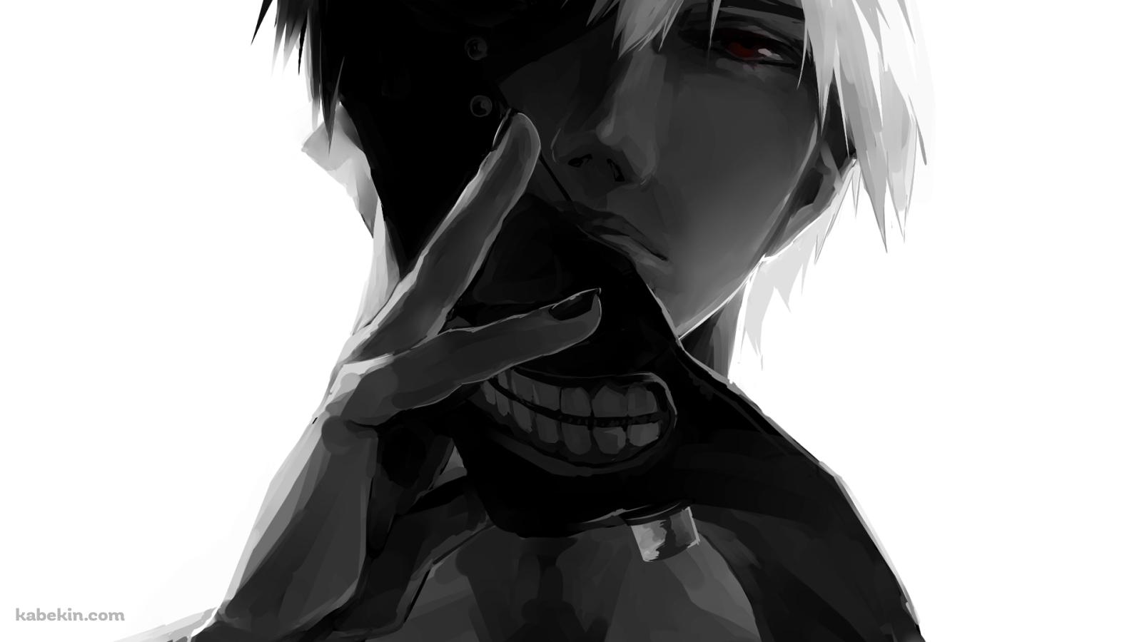 東京グール マスクを外す金木研の壁紙(1600px x 900px) 高画質 PC・デスクトップ用