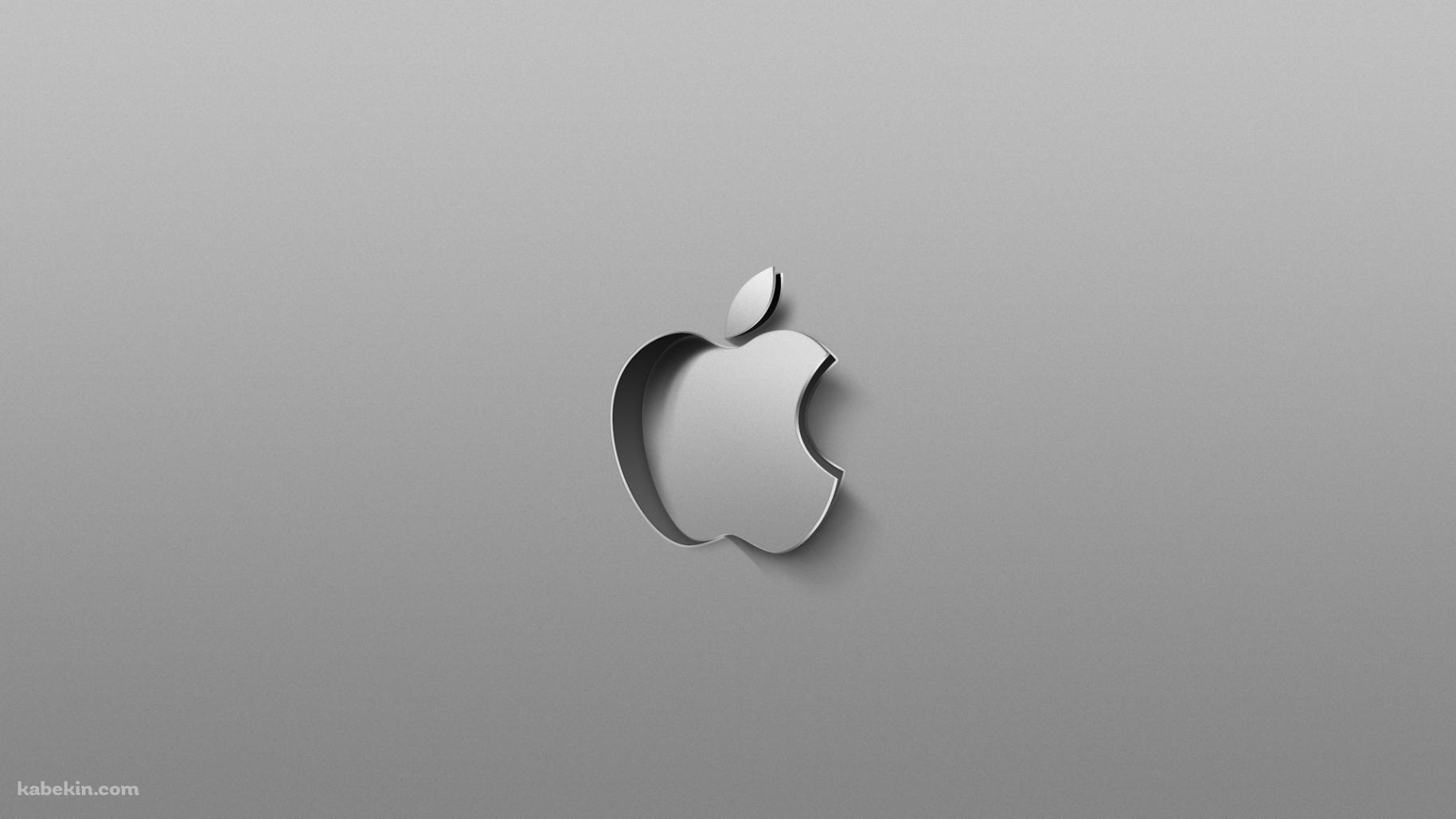 アップル ロゴ シルバー 銀の壁紙(1829px x 1029px) 高画質 PC・デスクトップ用