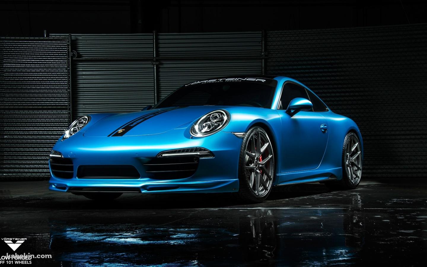 青のポルシェ911の壁紙(1440px x 900px) 高画質 PC・デスクトップ用