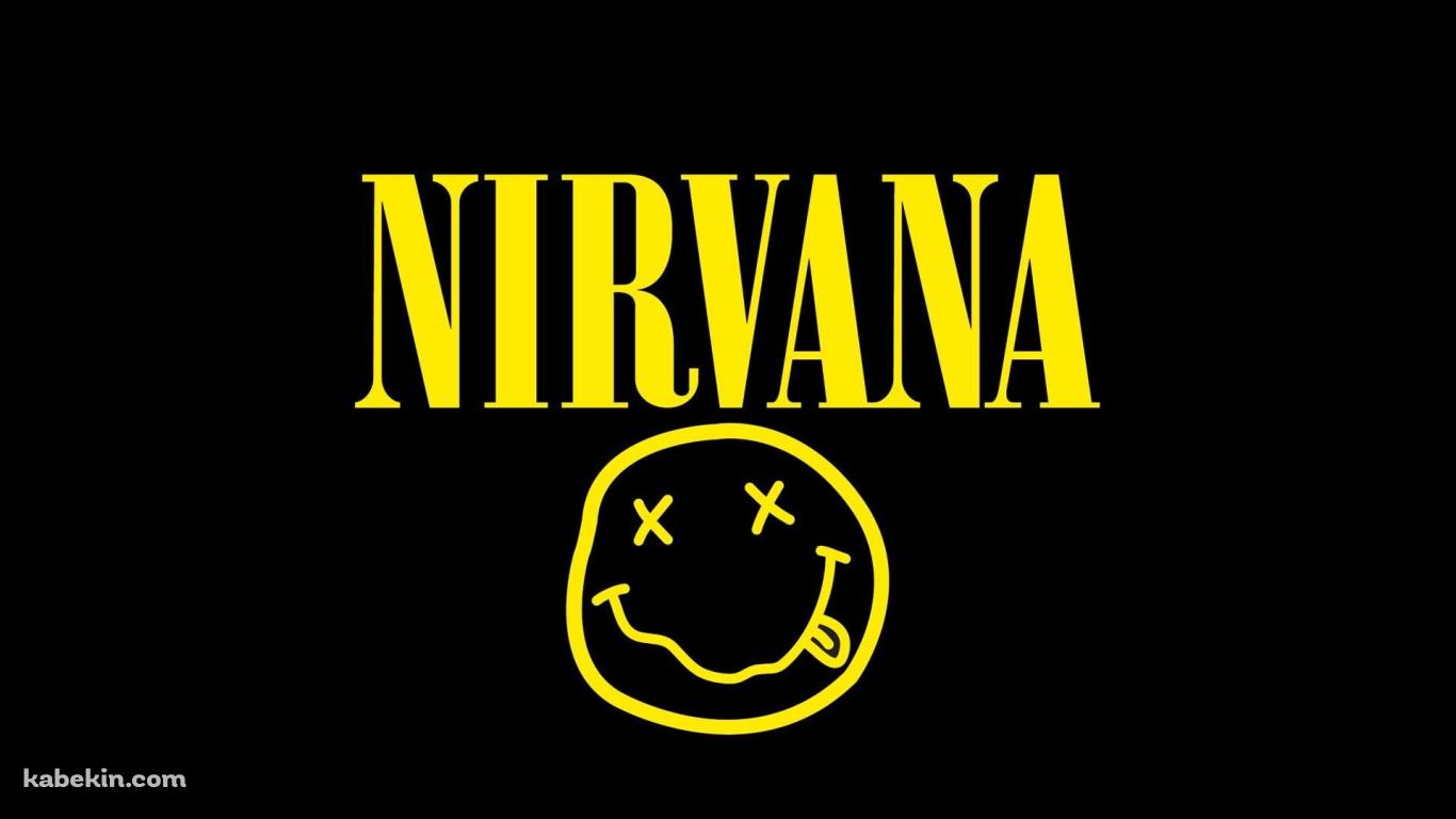 NIRVANA ニルヴァーナ ロゴの壁紙(1366px x 768px) 高画質 PC・デスクトップ用