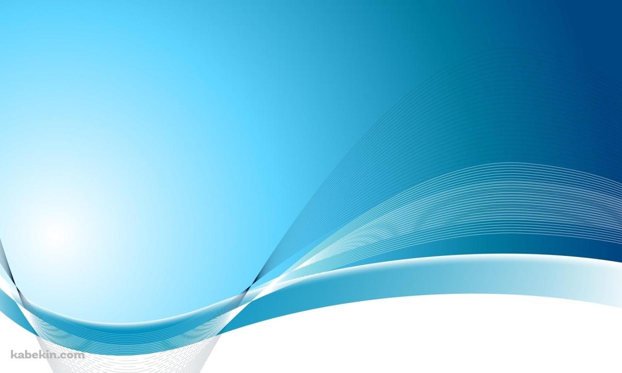 青と白の波線状のアブストラクトの壁紙(1280px x 768px) 高画質 PC・デスクトップ用