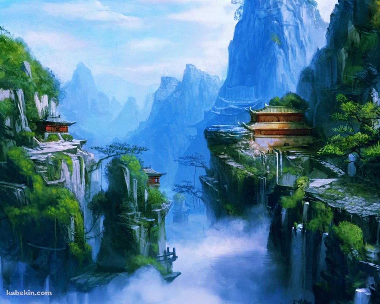 中国の山間部の壁紙(1280px x 1024px) 高画質 PC・デスクトップ用