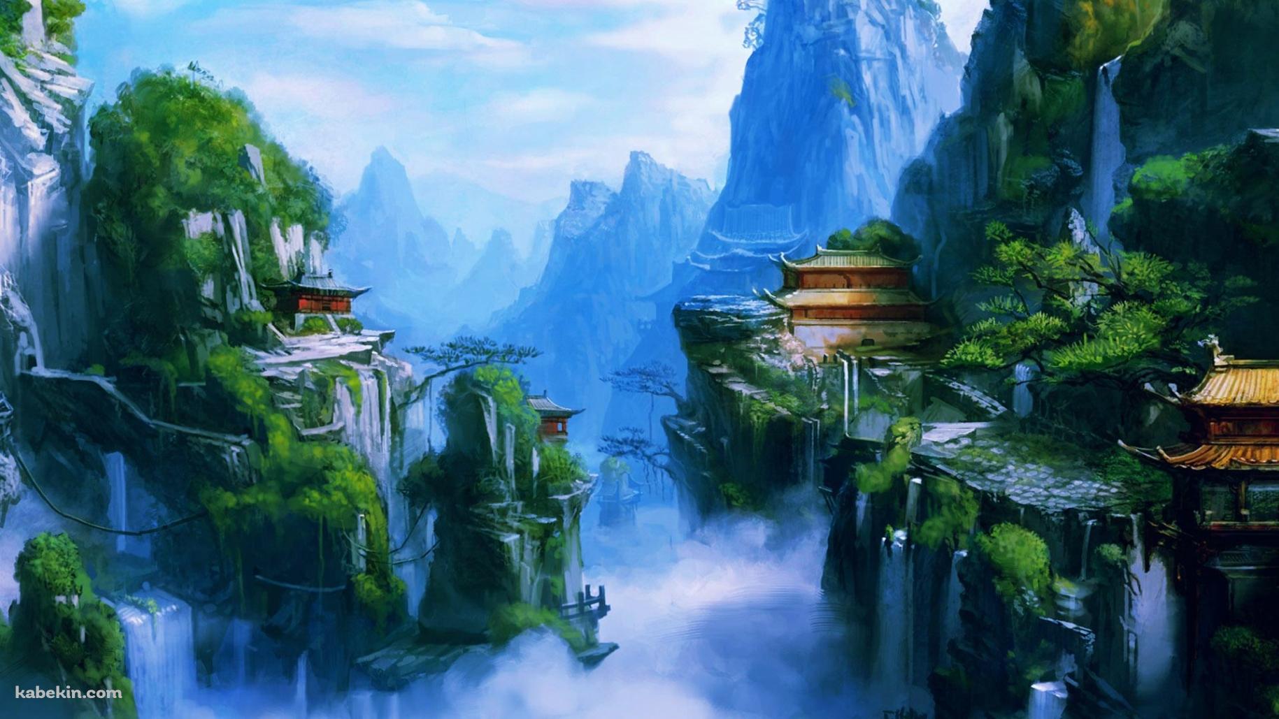 中国の山間部の壁紙(1829px x 1029px) 高画質 PC・デスクトップ用