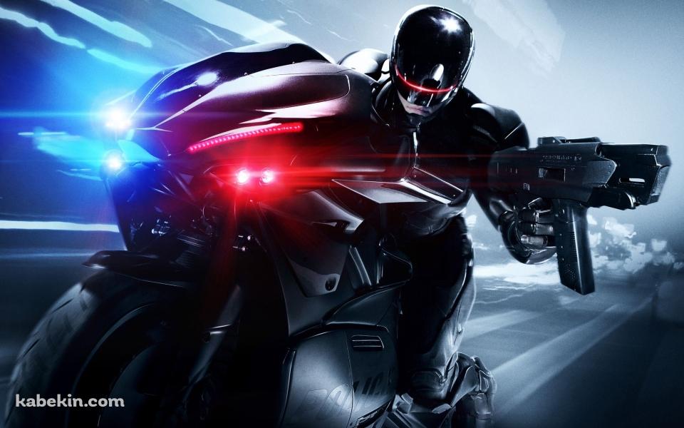 バイクに乗ったロボコップの壁紙(960px x 600px) 高画質 PC・デスクトップ用