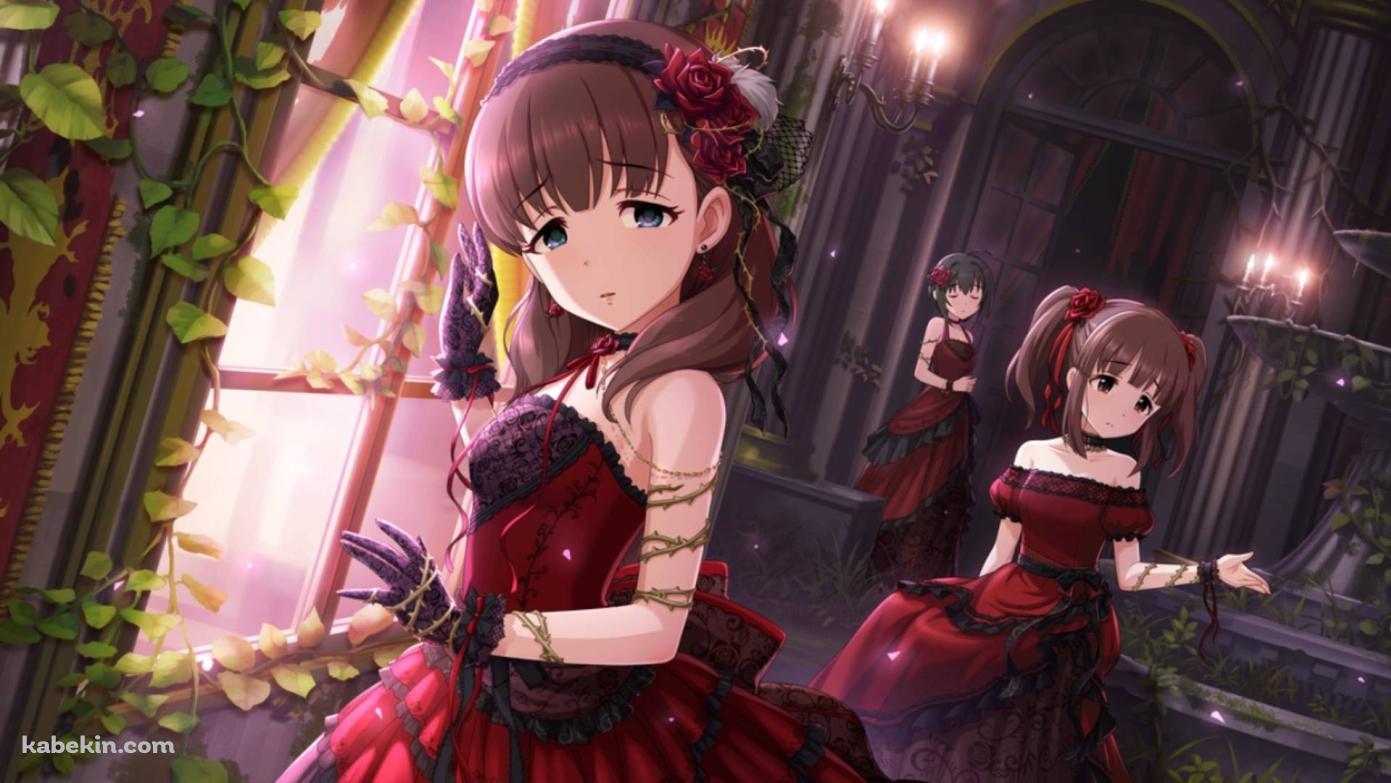 デレステ 佐久間まゆの壁紙(1391px x 783px) 高画質 PC・デスクトップ用