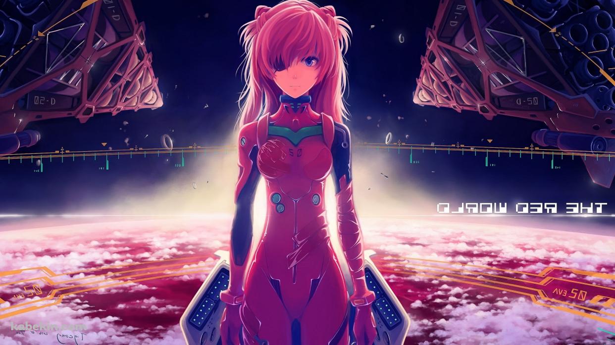 惣流・アスカ・ラングレー / 宇宙の壁紙(1242px x 698px) 高画質 PC・デスクトップ用
