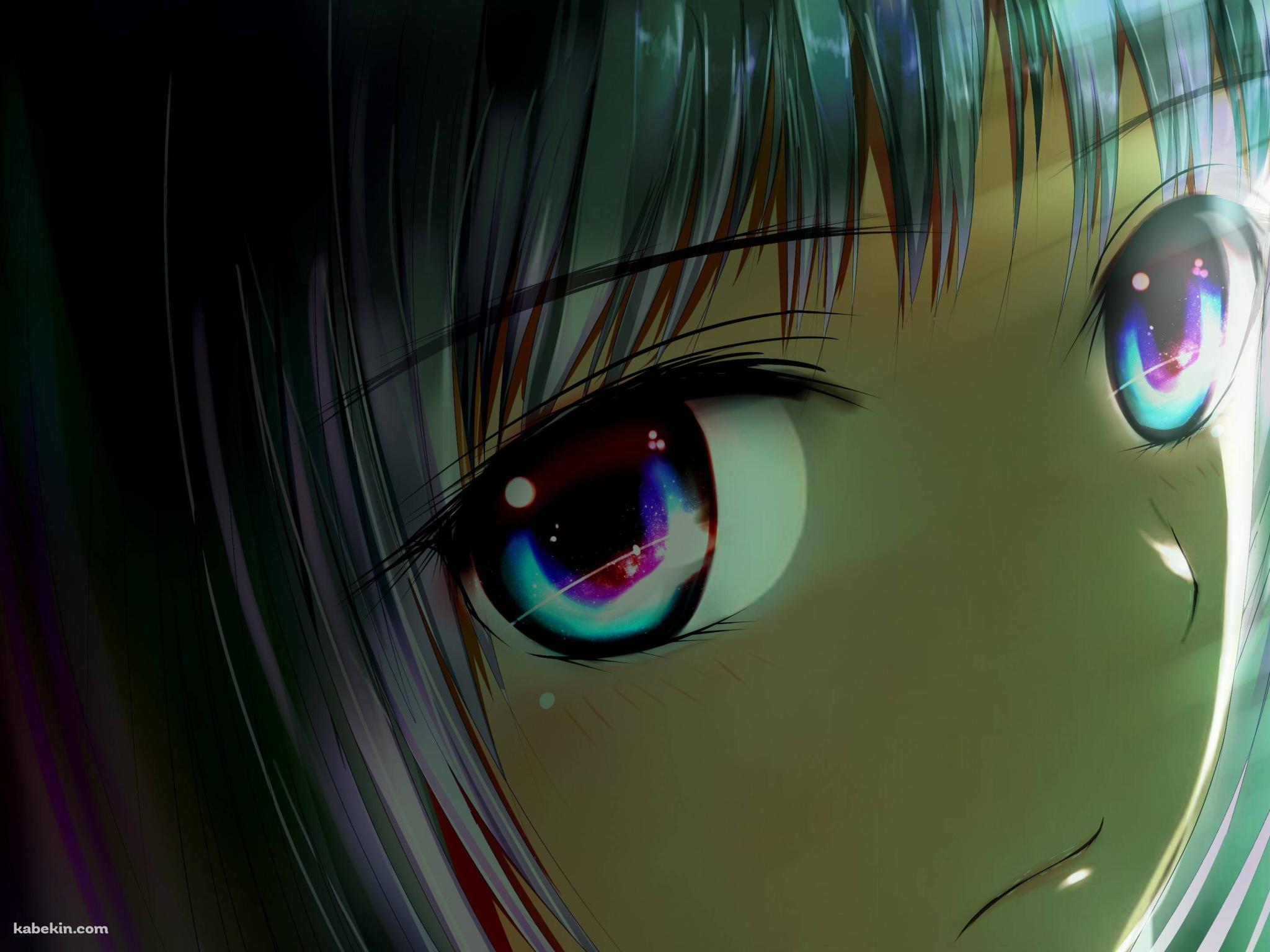 青い瞳の女の子の壁紙(2048px x 1536px) 高画質 PC・デスクトップ用