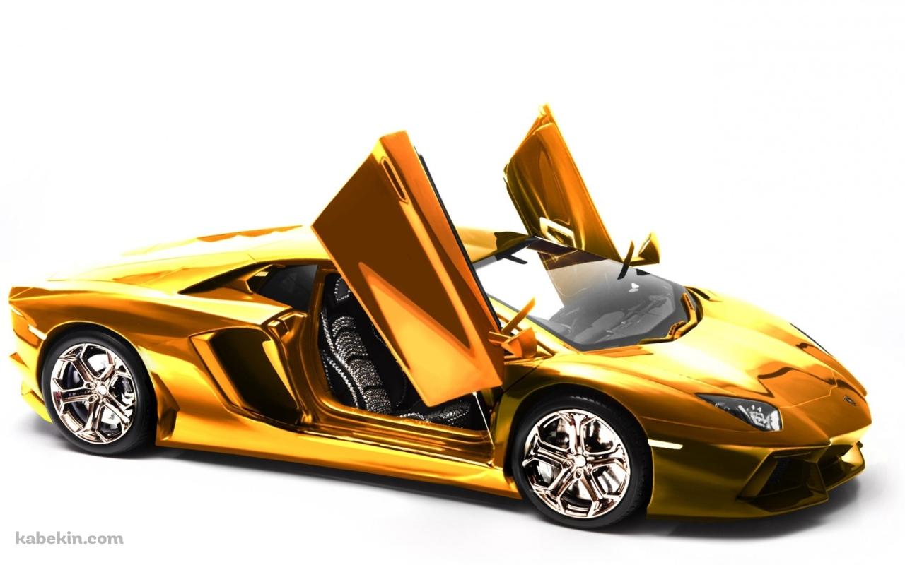 金色のスポーツカーの壁紙(1280px x 800px) 高画質 PC・デスクトップ用