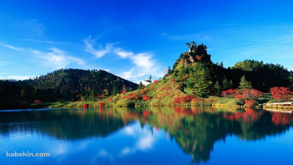 美しい秋の景観の壁紙(1024px x 576px) 高画質 PC・デスクトップ用