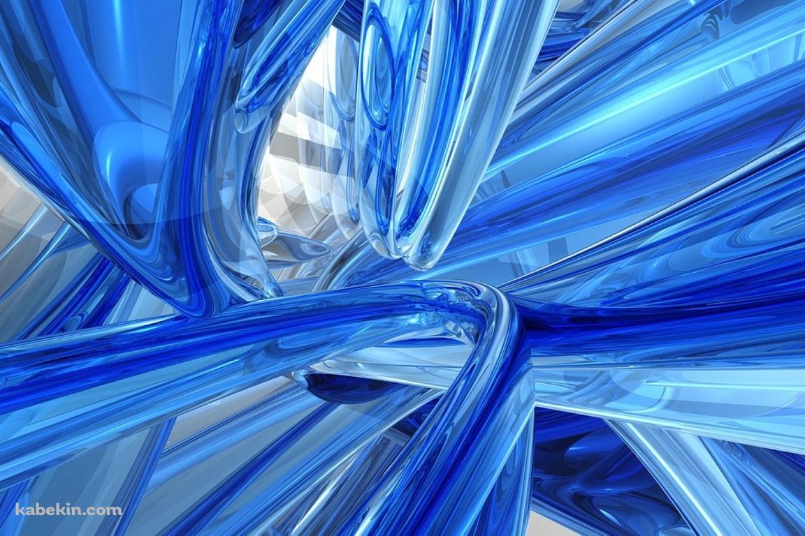 青いガラスのラインの壁紙(1152px x 768px) 高画質 PC・デスクトップ用