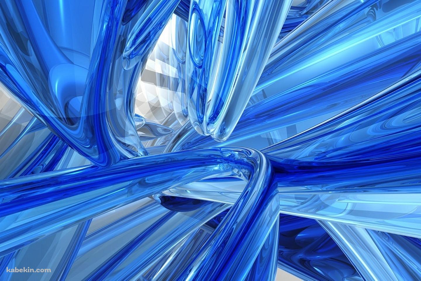 青いガラスのラインの壁紙(1440px x 960px) 高画質 PC・デスクトップ用