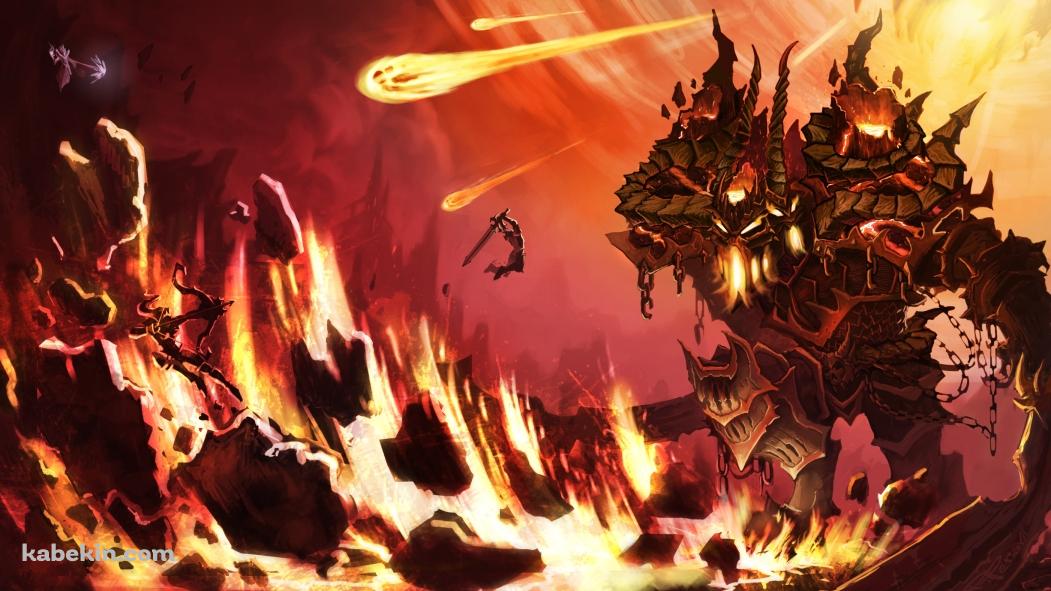 タイタン VS 戦士の壁紙(1051px x 591px) 高画質 PC・デスクトップ用