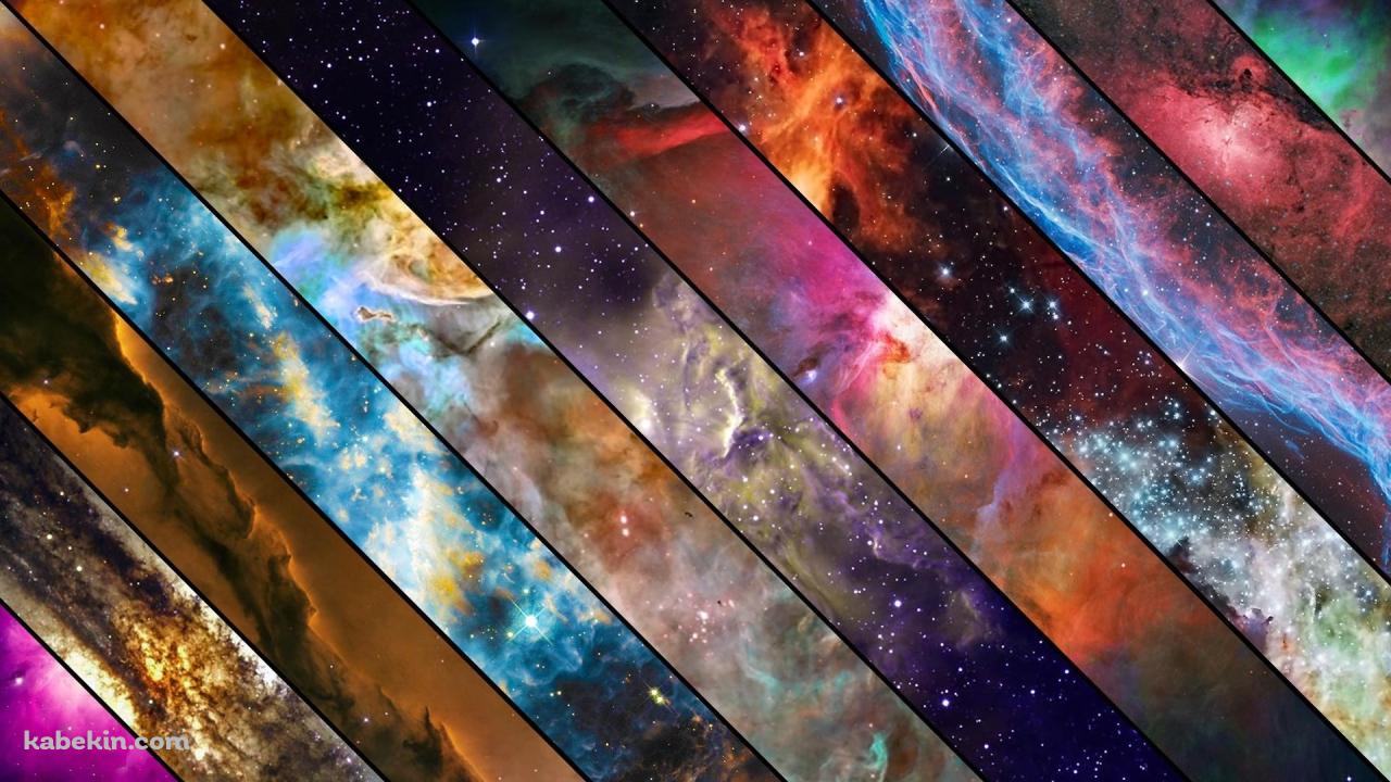 カラフルな宇宙 ユニバースの壁紙(1280px x 720px) 高画質 PC・デスクトップ用