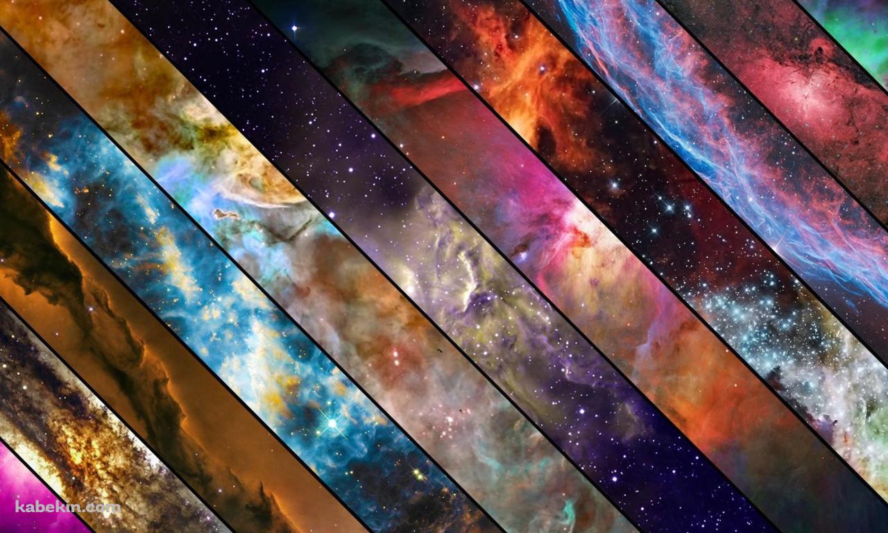 カラフルな宇宙 ユニバースの壁紙(1280px x 768px) 高画質 PC・デスクトップ用