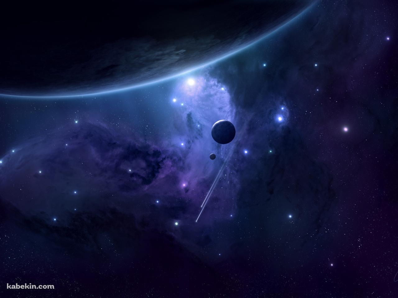 紫の宇宙 星の壁紙(1280px x 960px) 高画質 PC・デスクトップ用