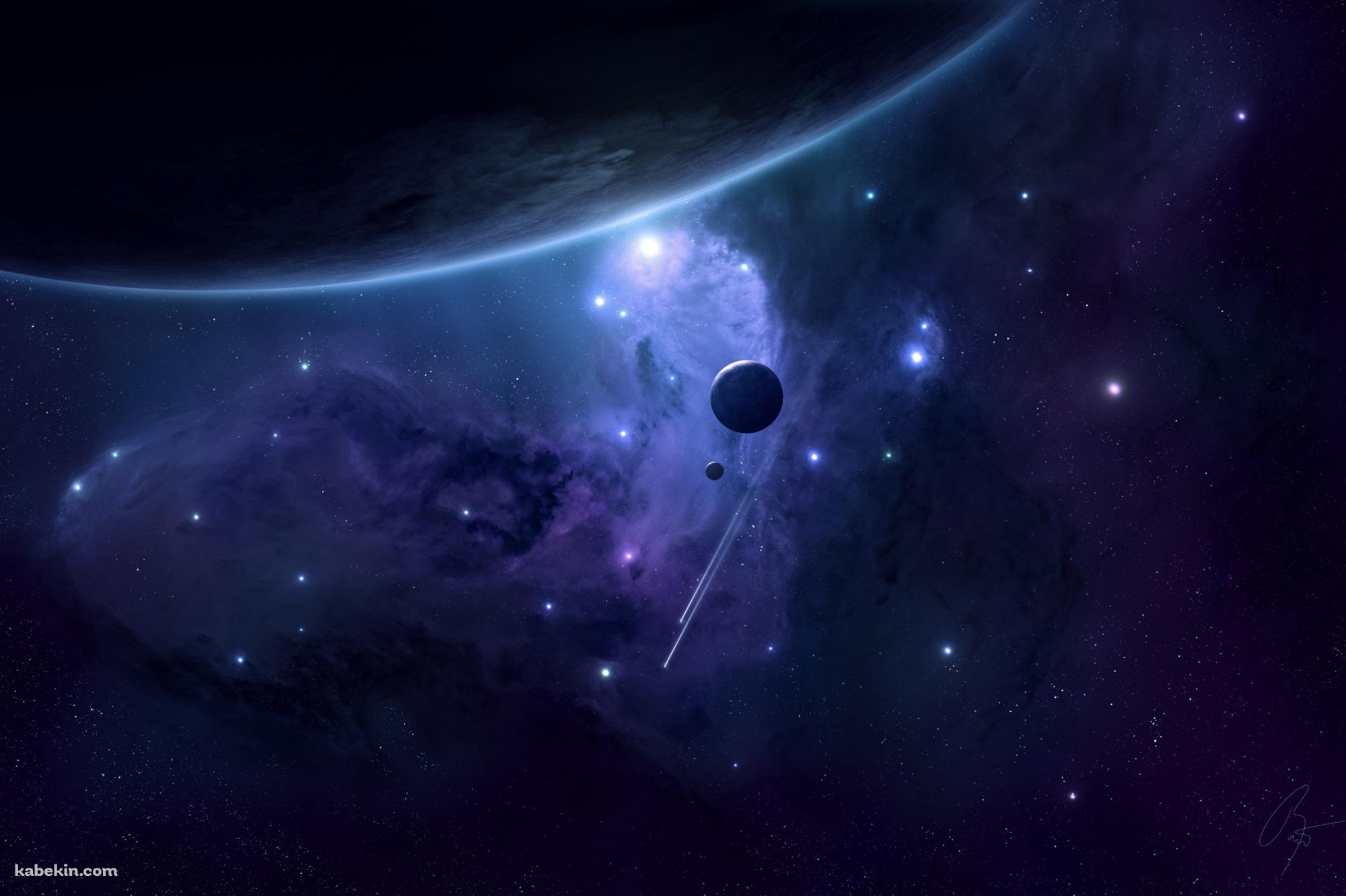 紫の宇宙 星の壁紙(2000px x 1333px) 高画質 PC・デスクトップ用