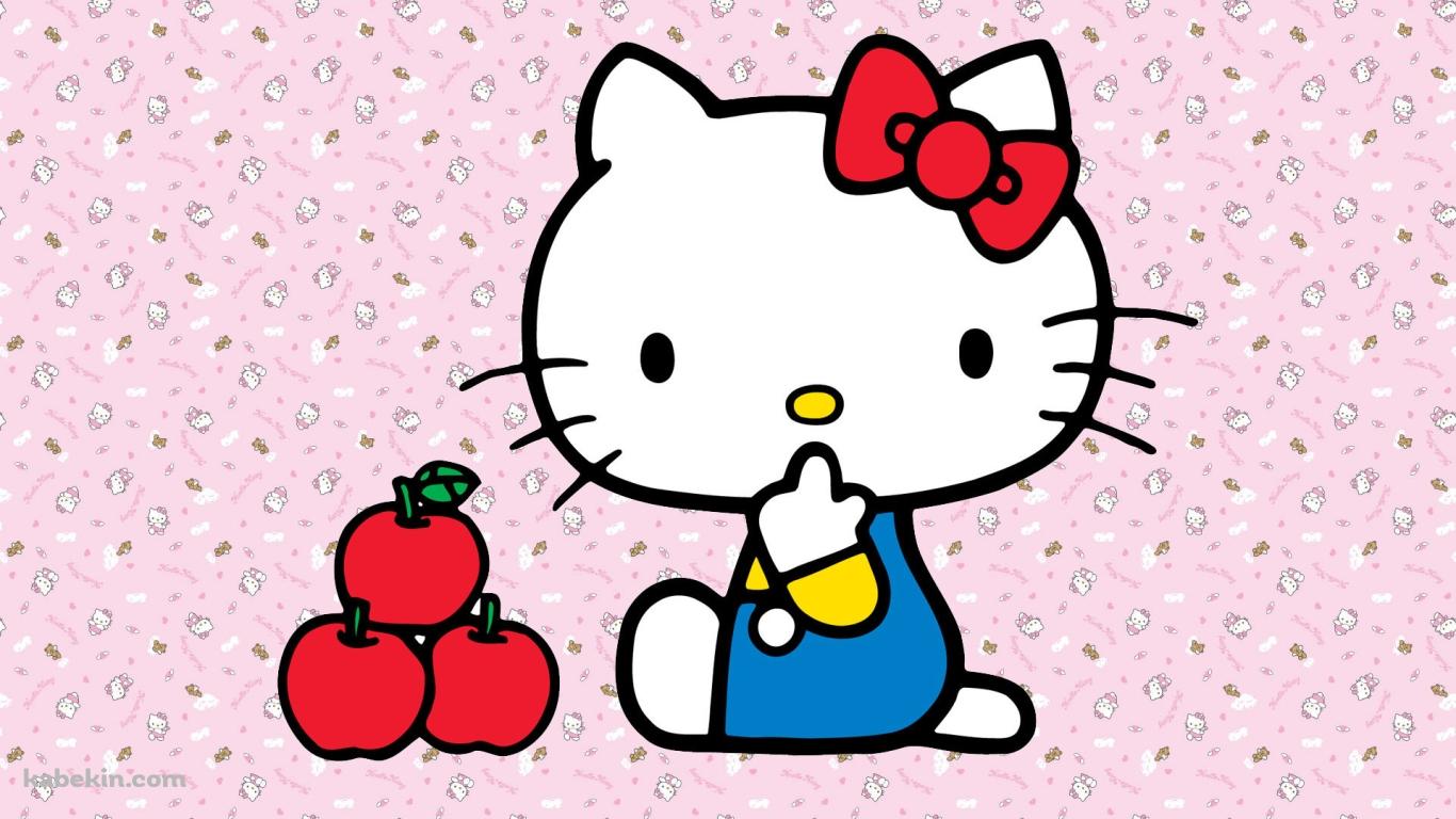 キュートなキティちゃんの壁紙(1366px x 768px) 高画質 PC・デスクトップ用
