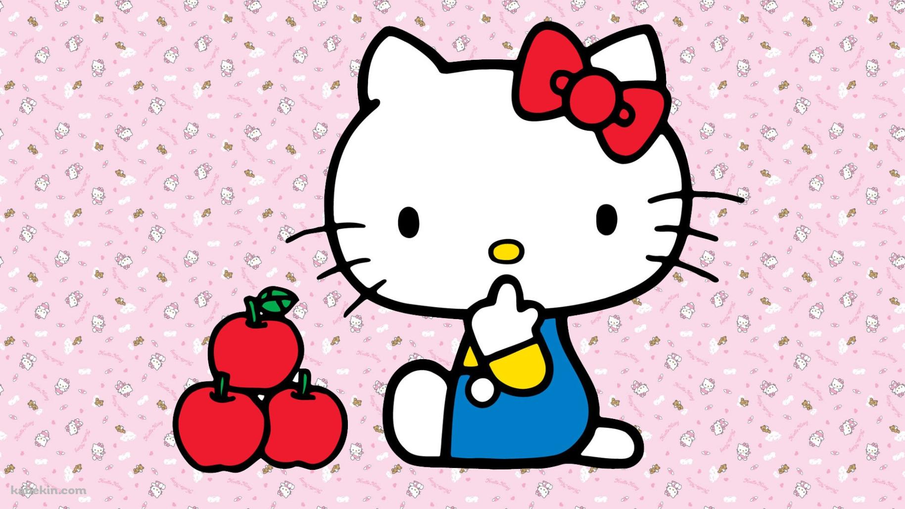 キュートなキティちゃんの壁紙(1829px x 1029px) 高画質 PC・デスクトップ用