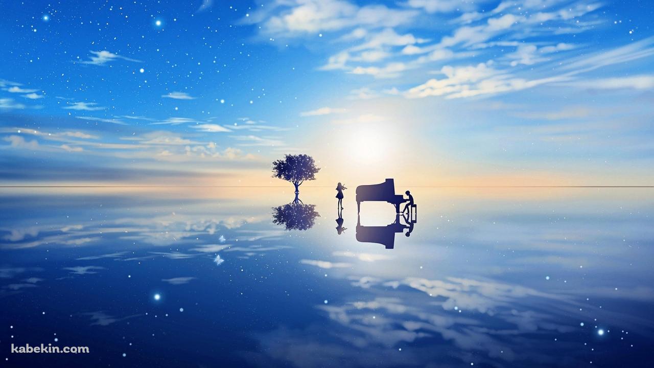 四月は君の嘘 君嘘 青の壁紙(1280px x 720px) 高画質 PC・デスクトップ用