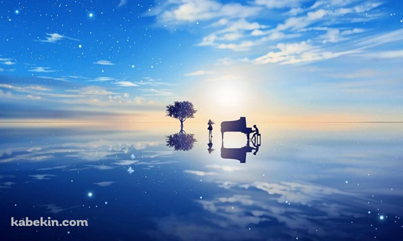 四月は君の嘘 君嘘 青の壁紙(800px x 480px) 高画質 PC・デスクトップ用