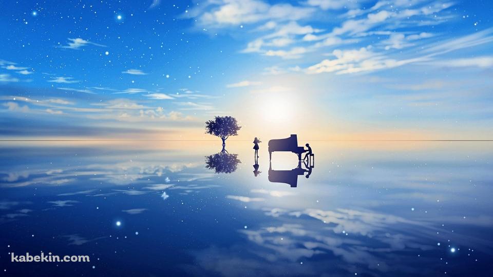 四月は君の嘘 君嘘 青の壁紙(960px x 540px) 高画質 PC・デスクトップ用