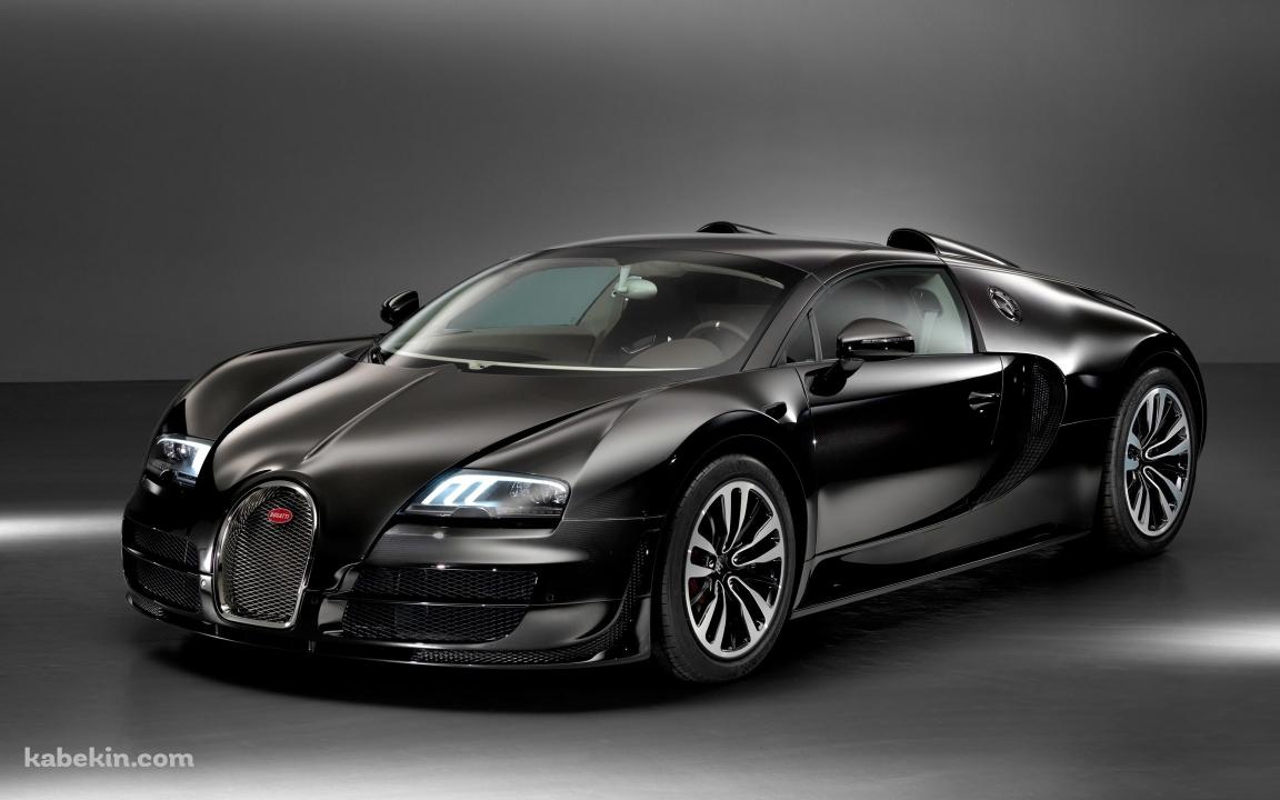 黒のブガッティの壁紙(1152px x 720px) 高画質 PC・デスクトップ用