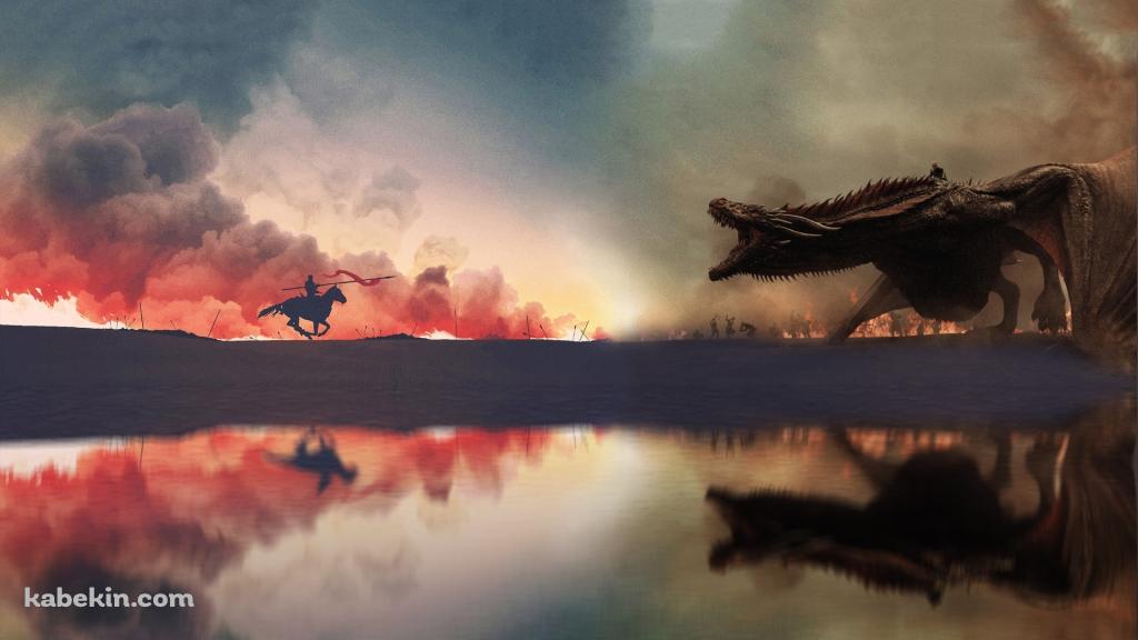 ゲーム・オブ・スローンズ ジョン・スノー ドラゴン ホワイト・ウォーカーの壁紙(1024px x 576px) 高画質 PC・デスクトップ用