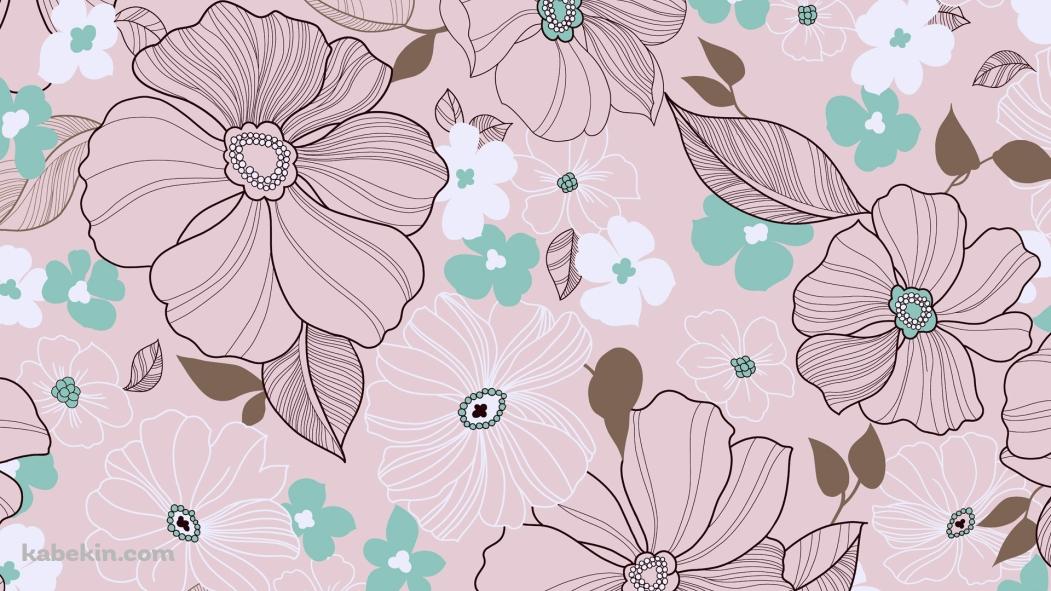 花のアートの壁紙(1051px x 591px) 高画質 PC・デスクトップ用