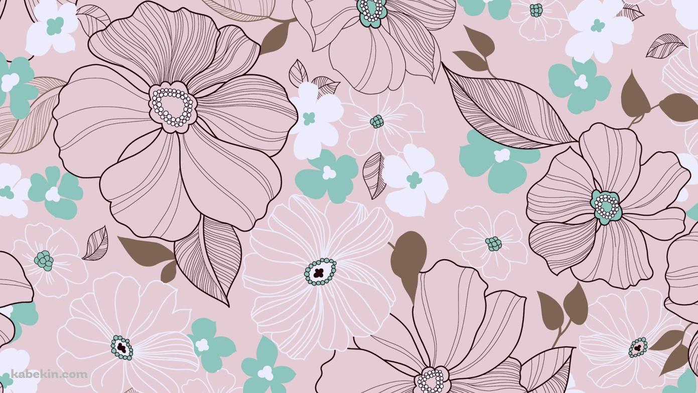 花のアートの壁紙(1391px x 783px) 高画質 PC・デスクトップ用