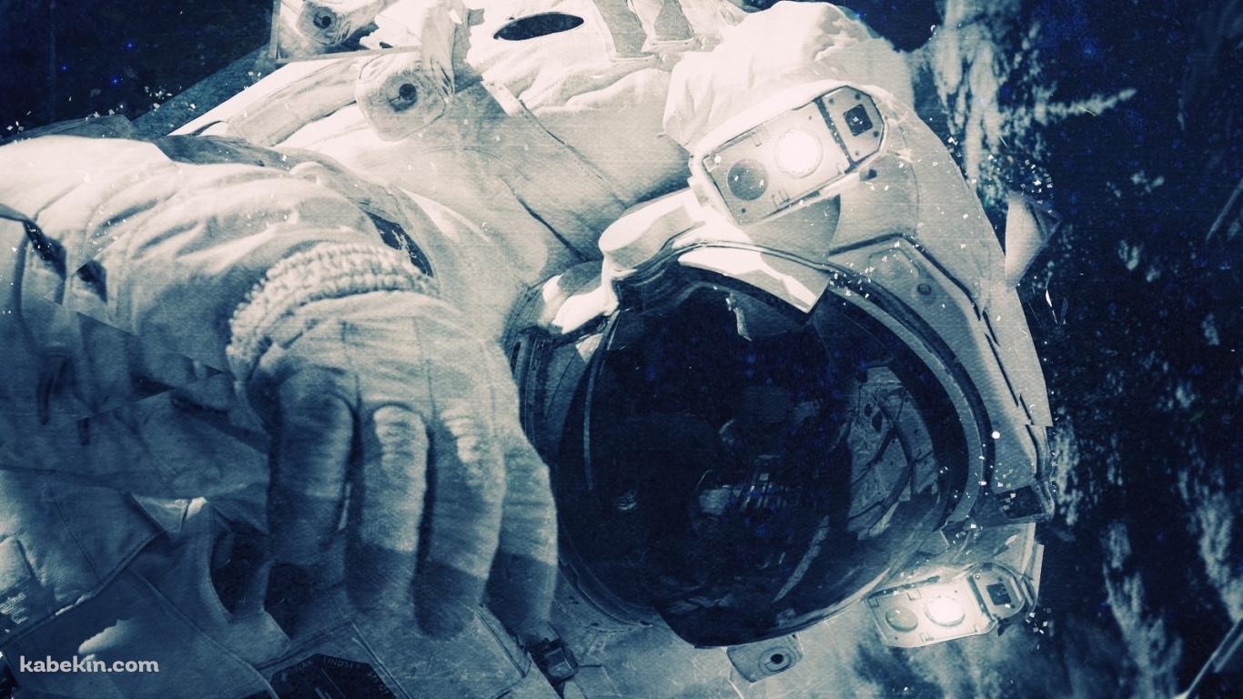 宇宙飛行士 宇宙遊泳 NASAの壁紙(1366px x 768px) 高画質 PC・デスクトップ用