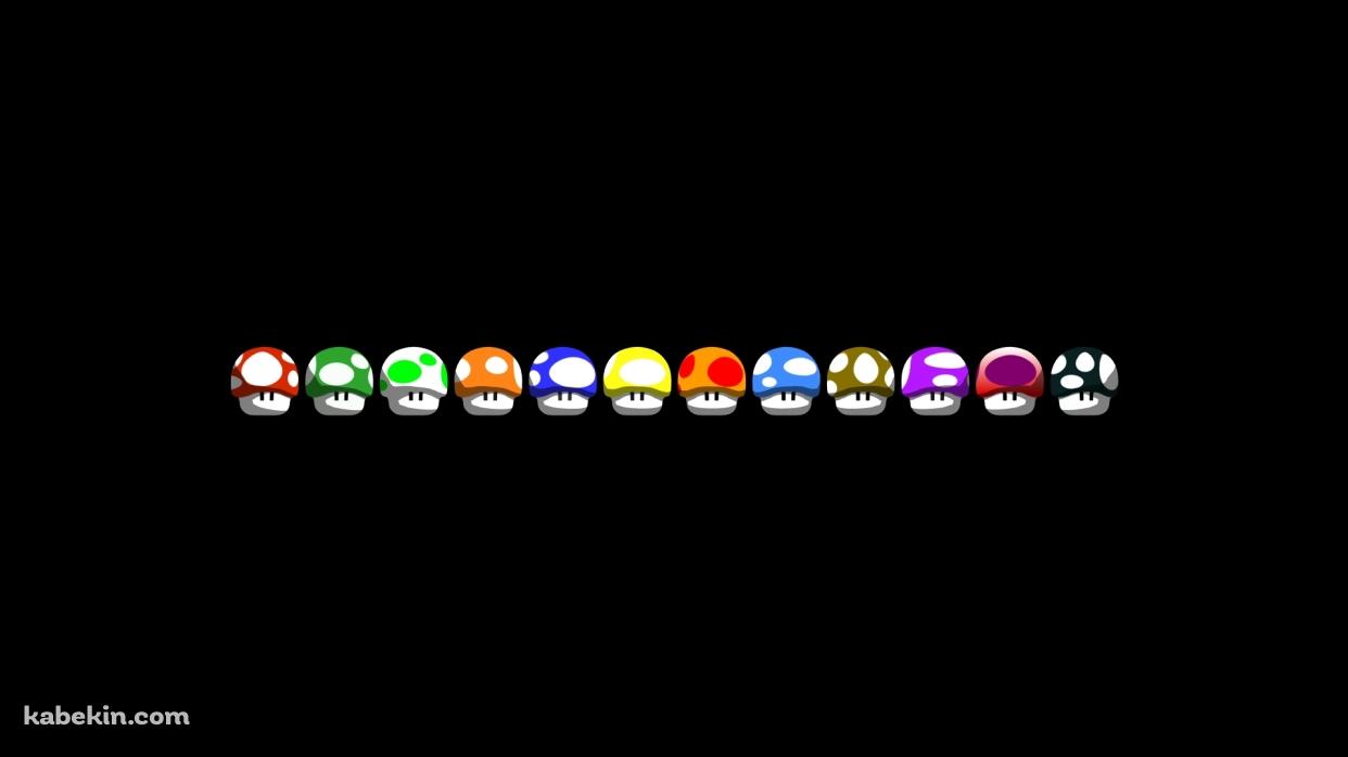 スーパーマリオのキノコの壁紙(1242px x 698px) 高画質 PC・デスクトップ用
