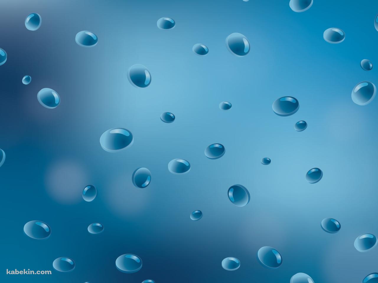 雨の水滴 CGの壁紙(1280px x 960px) 高画質 PC・デスクトップ用