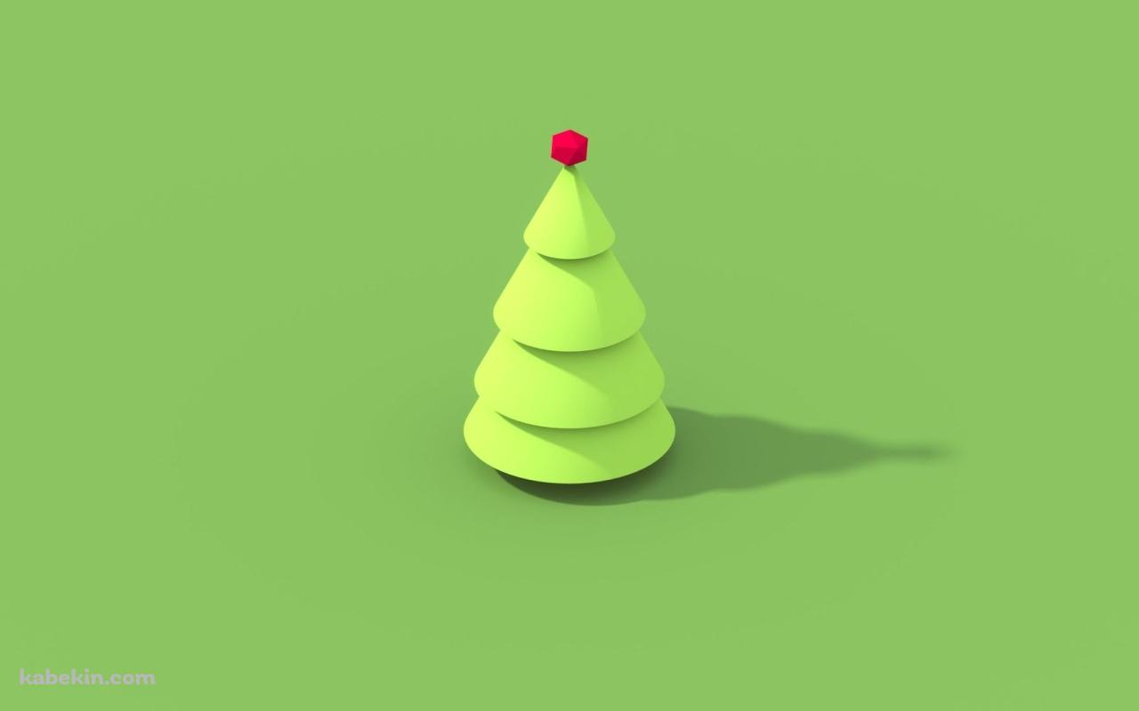 クリスマスツリーのイラストの壁紙(1280px x 800px) 高画質 PC・デスクトップ用