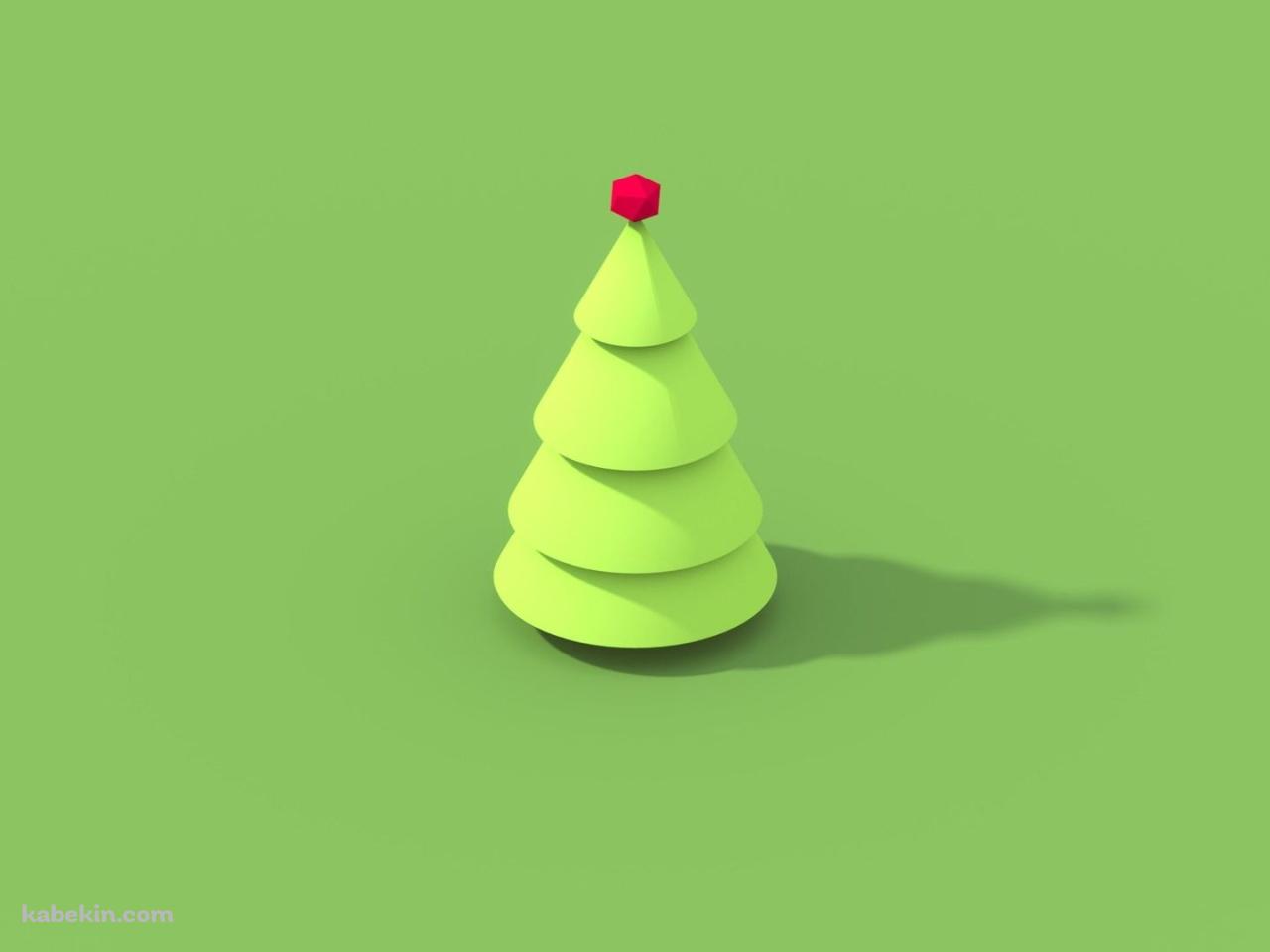 クリスマスツリーのイラストの壁紙(1280px x 960px) 高画質 PC・デスクトップ用