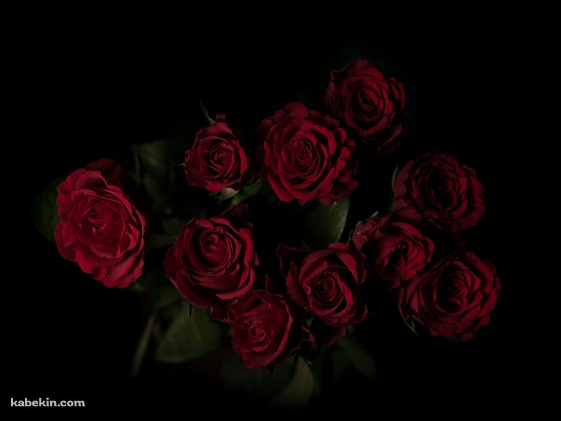 綺麗な赤い薔薇 花束の壁紙(1152px x 864px) 高画質 PC・デスクトップ用