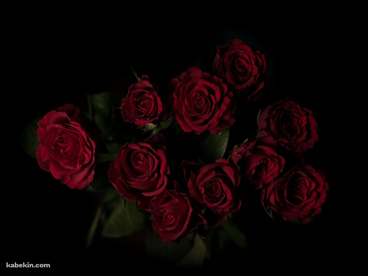 綺麗な赤い薔薇 花束の壁紙(1280px x 960px) 高画質 PC・デスクトップ用