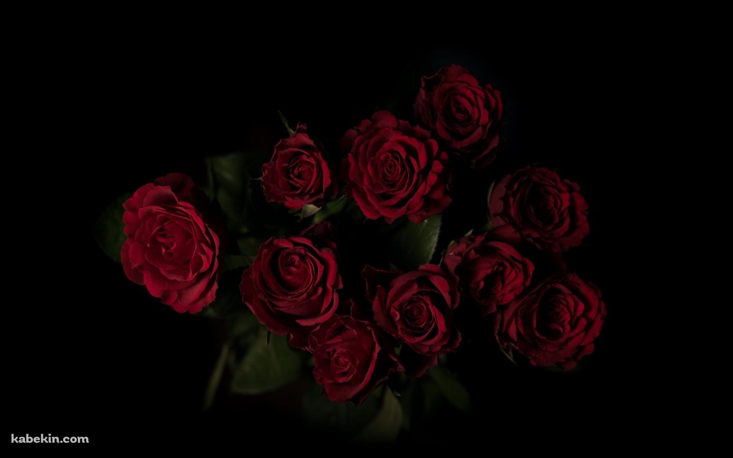 綺麗な赤い薔薇 花束の壁紙(1440px x 900px) 高画質 PC・デスクトップ用
