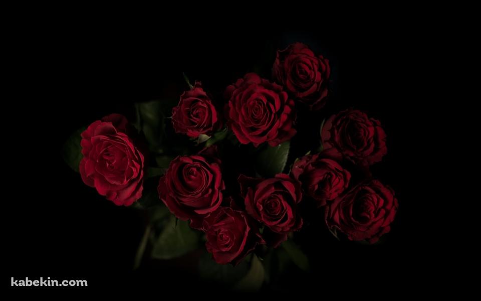 綺麗な赤い薔薇 花束の壁紙(960px x 600px) 高画質 PC・デスクトップ用