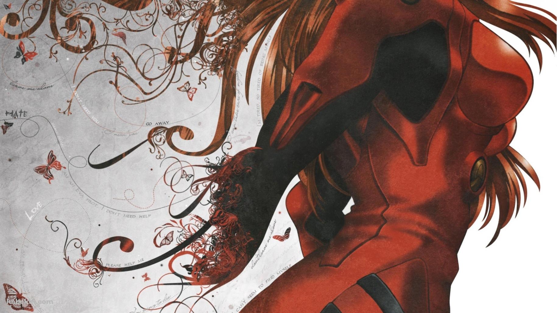 エヴァ　首から下の惣流・アスカ・ラングレー Asukaの壁紙(1829px x 1029px) 高画質 PC・デスクトップ用